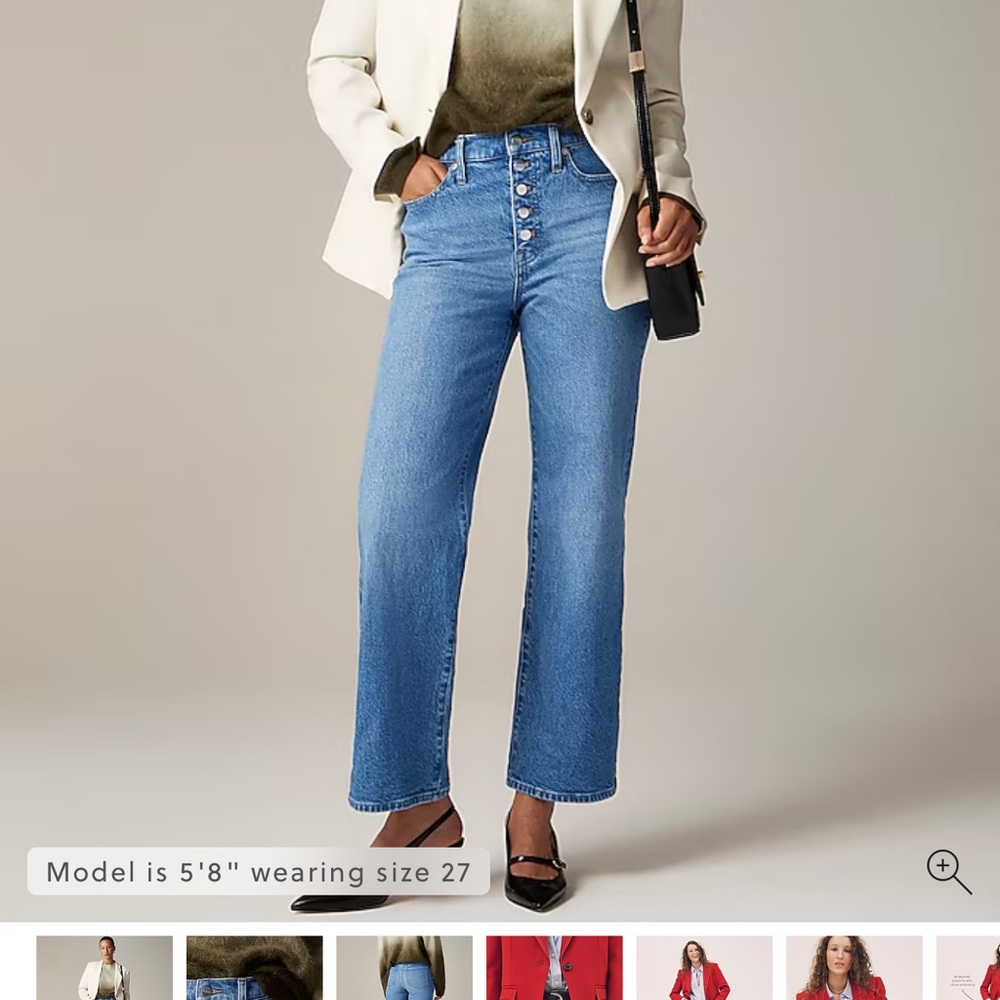J. Crew Light Blue Wide Leg Jeans